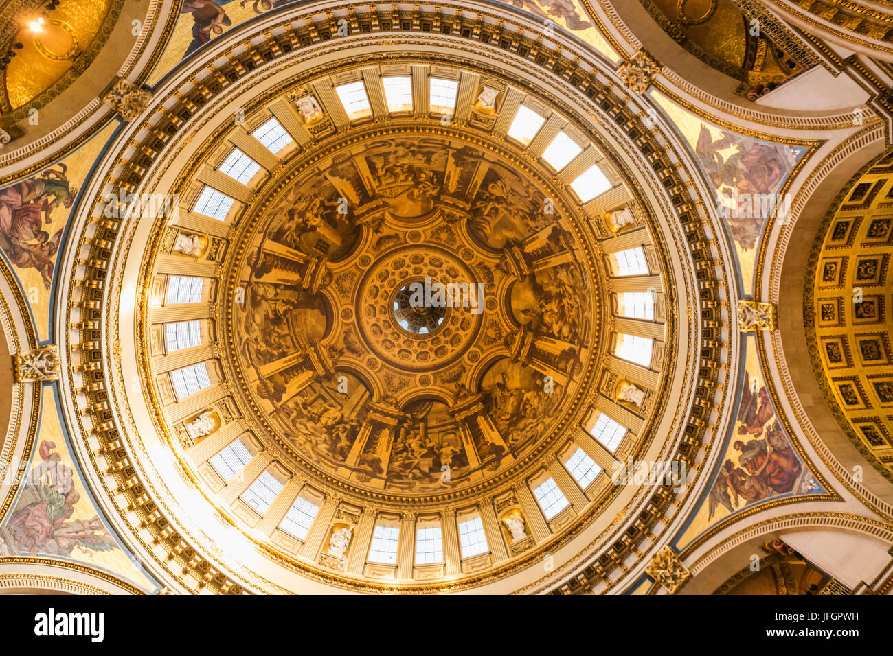 England, London, St Paul's Cathedral, The Dome Stock Photo