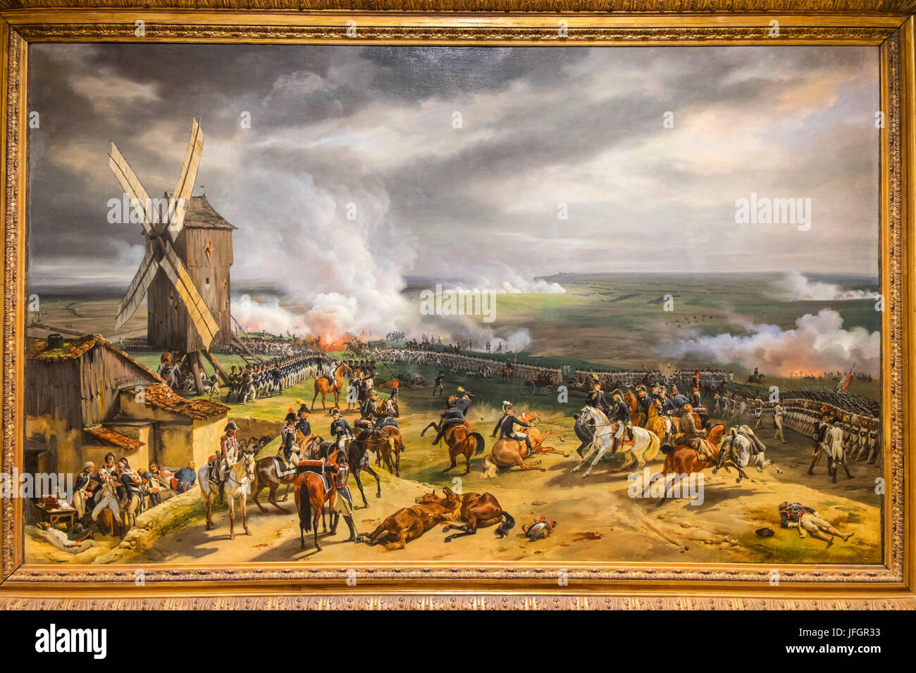 Painting of the battle of valmy by emile jean horace vernet hi-res
