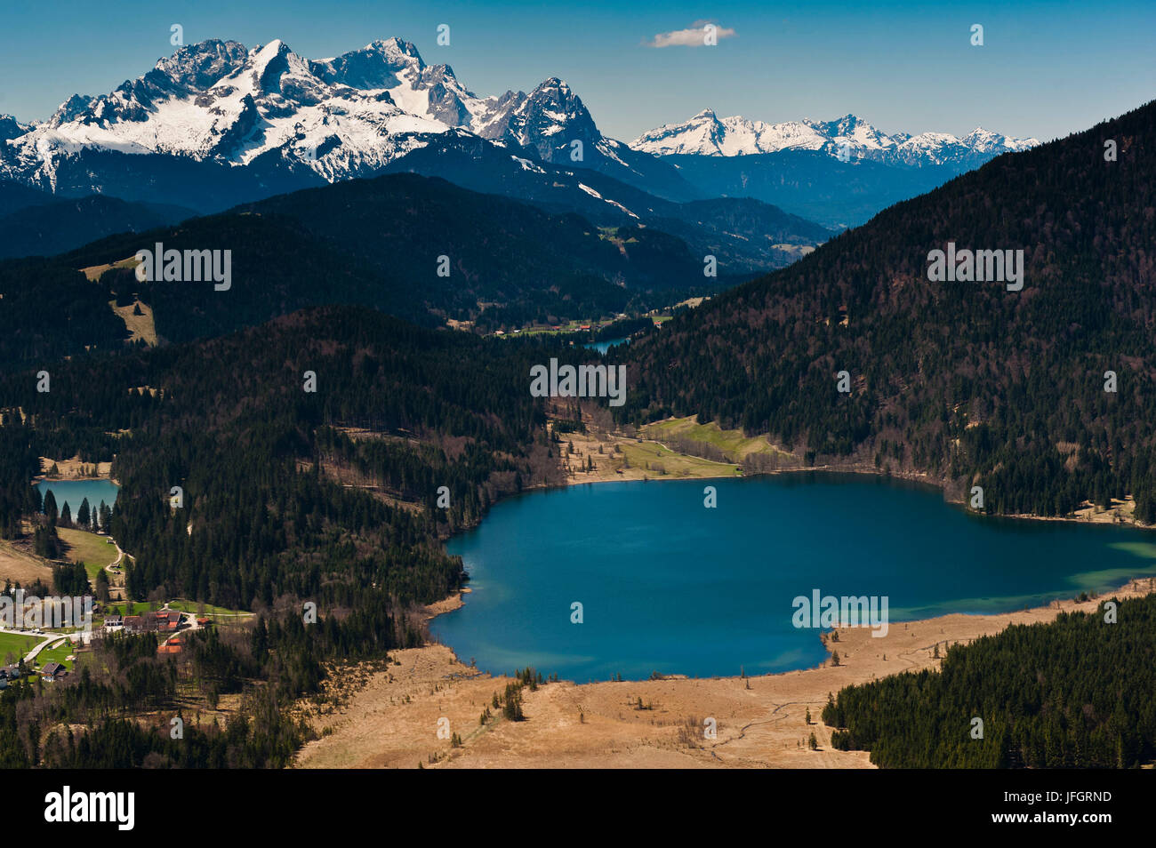 Aerial lake barmsee grubsee hi-res stock photography and images - Alamy