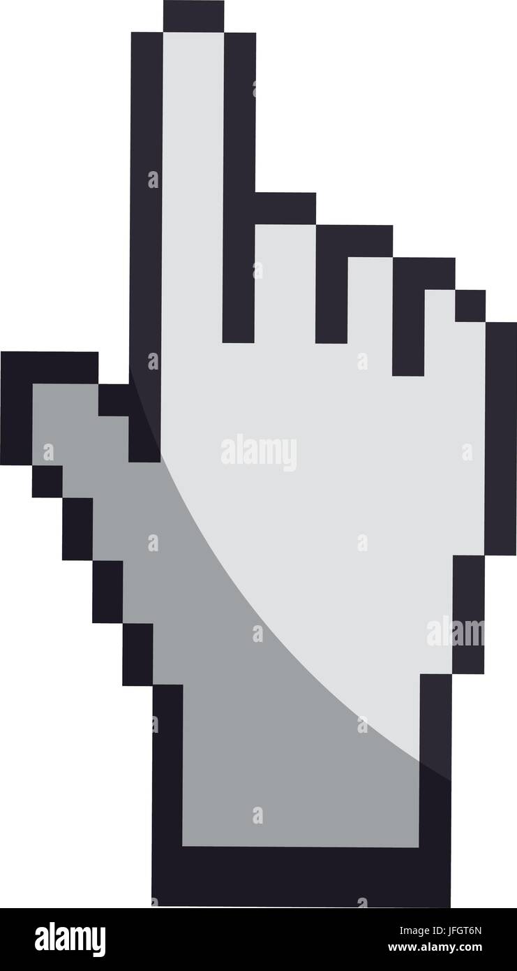 Hand cursor click icon vector illustration graphic design Stock Vector ...