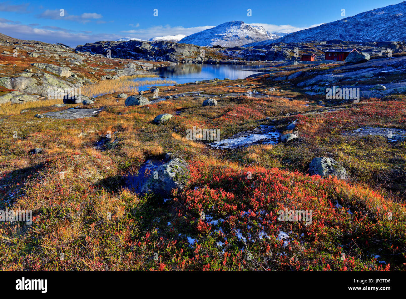 Europe, Norway, Nordnorwegen, province northern country, Bjornfjell, Fjell, mountain landscape Stock Photo
