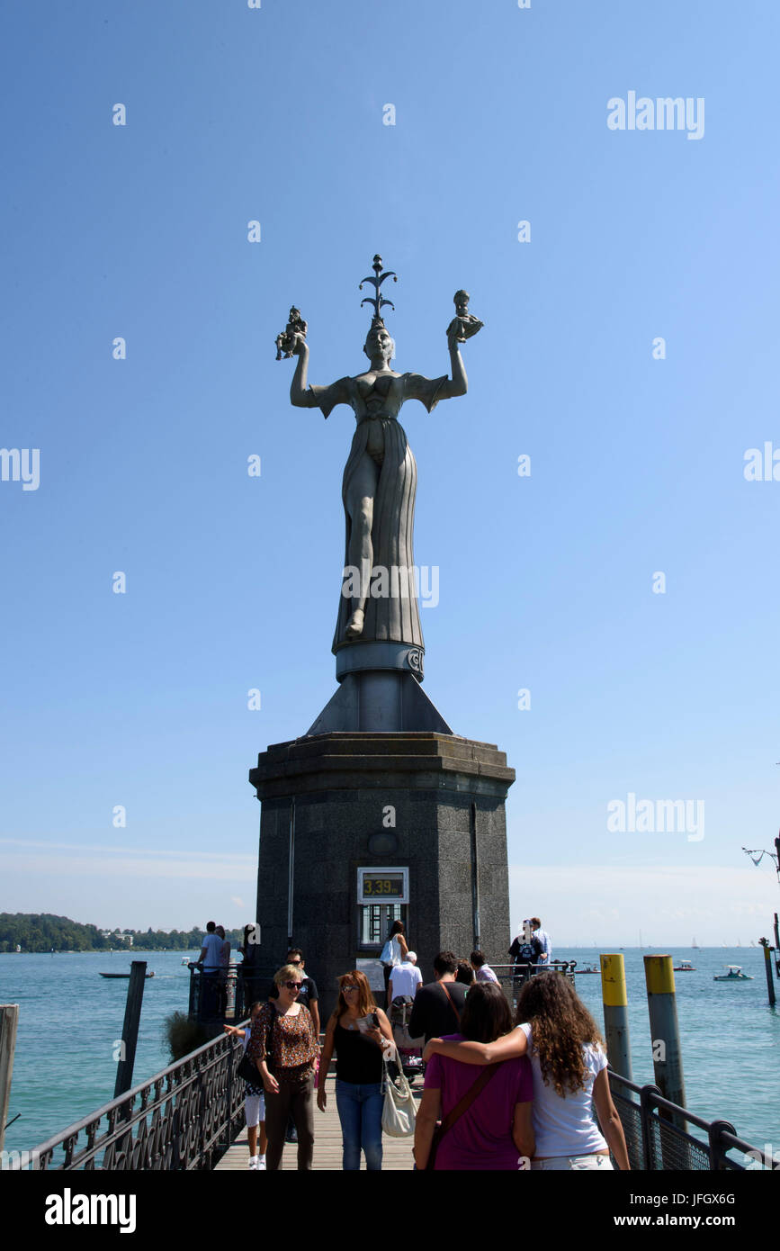 Harbour, Imperia, Constance, Lake of Constance, Baden-Wurttemberg, Germany Stock Photo