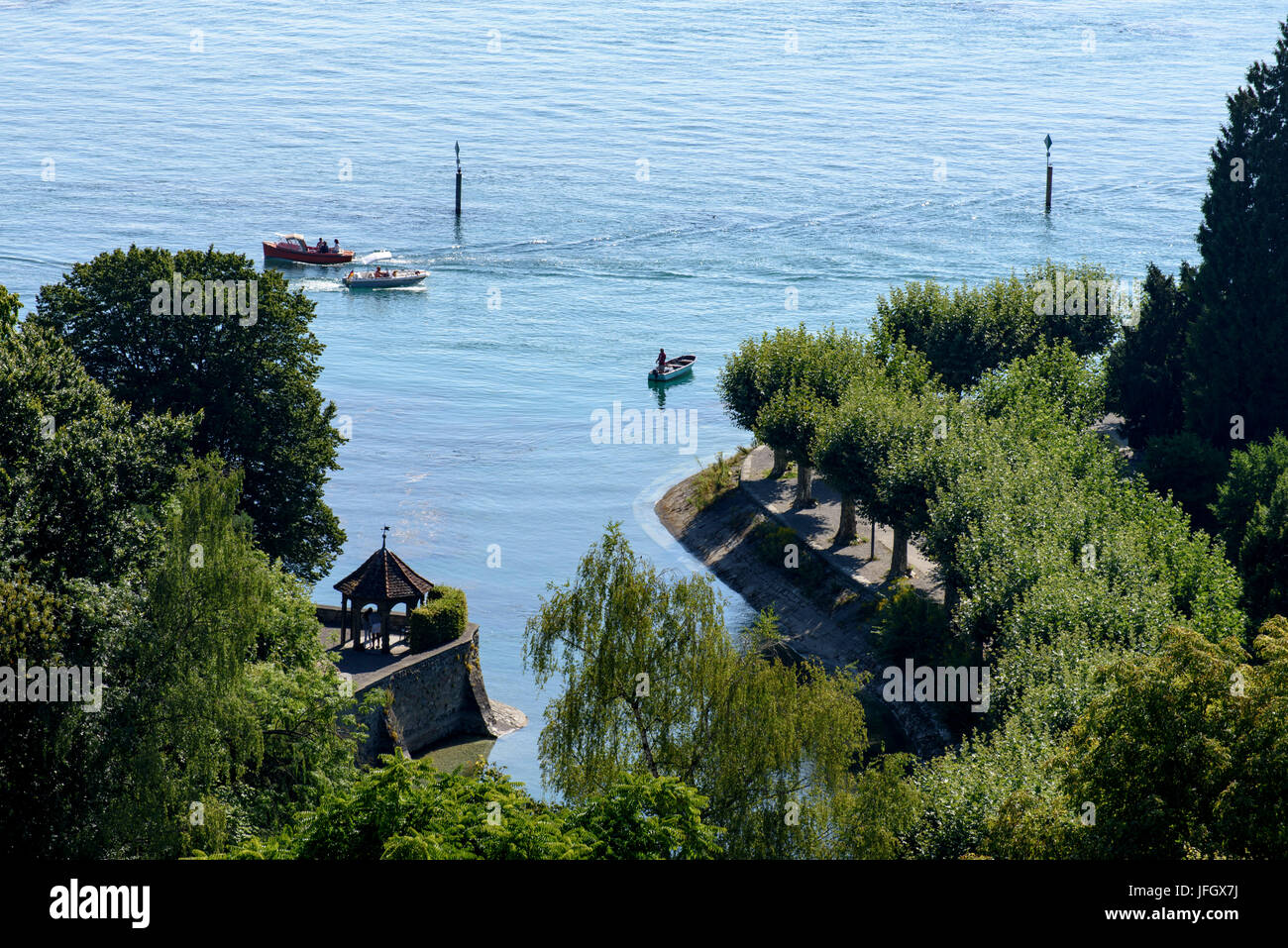 Lakeside, Constance, Lake of Constance, Baden-Wurttemberg, Germany Stock Photo