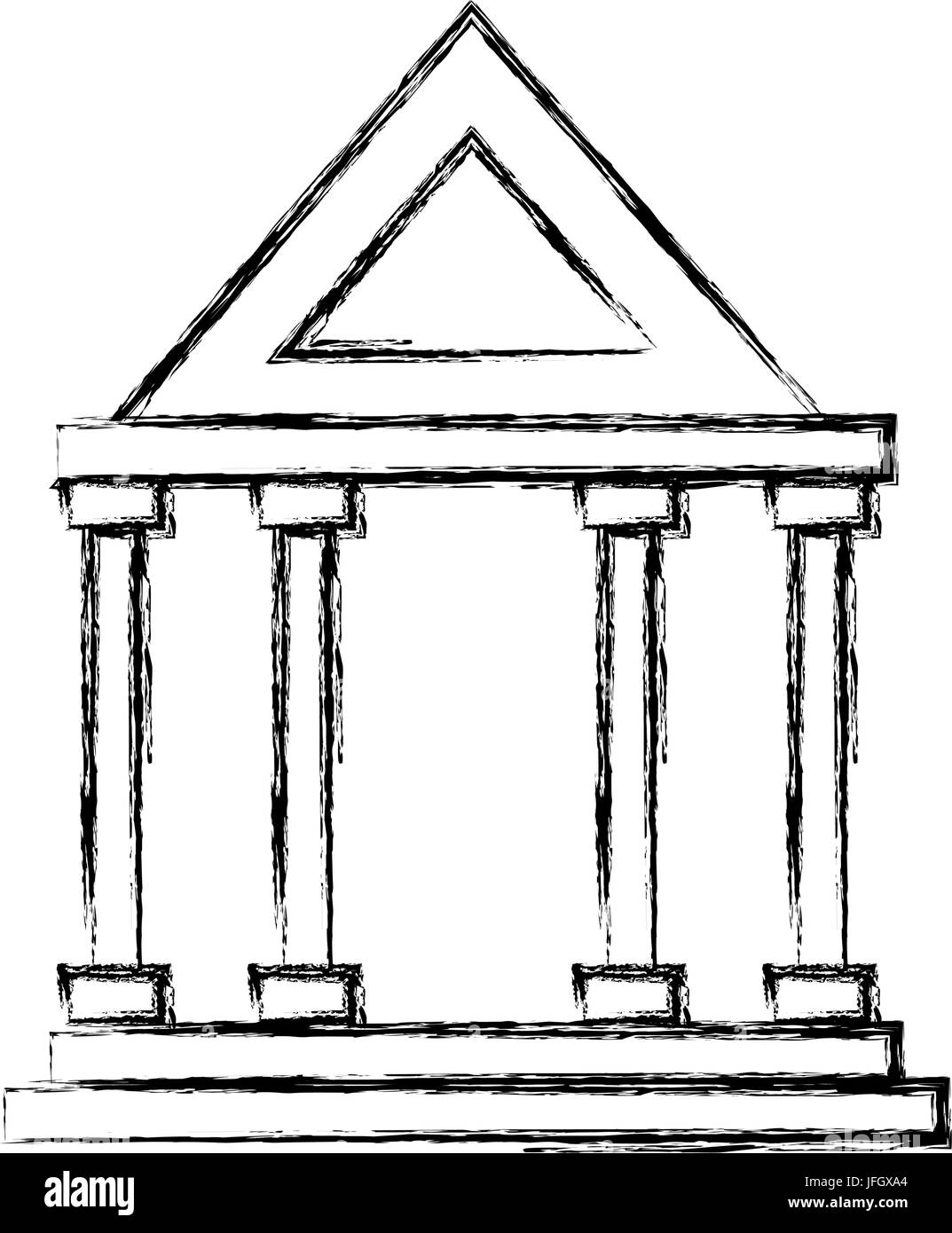 bank building isolated icon vector illustration design Stock Vector ...