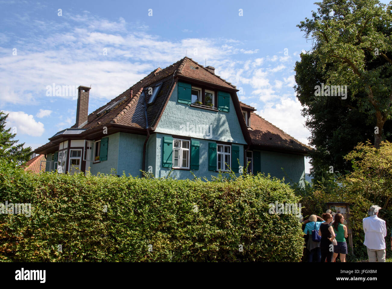 Hermann's Hesse's house, Gaienhofen, Höri, Lake of Constance, underlake, Baden-Wurttemberg, Germany Stock Photo