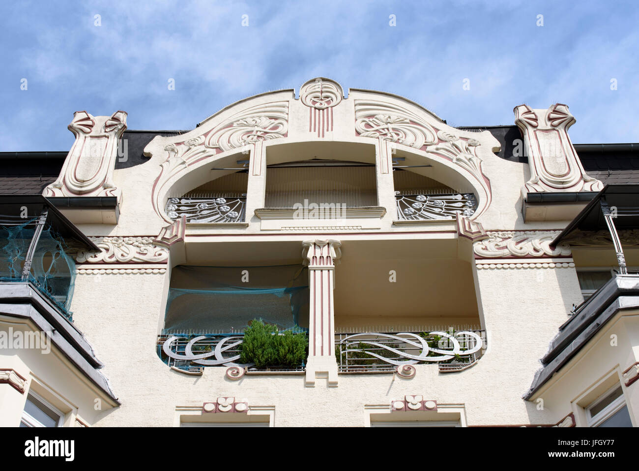 Jugendstil houses, the front waistcoats, Kassel, Hessen, Germany Stock Photo Alamy
