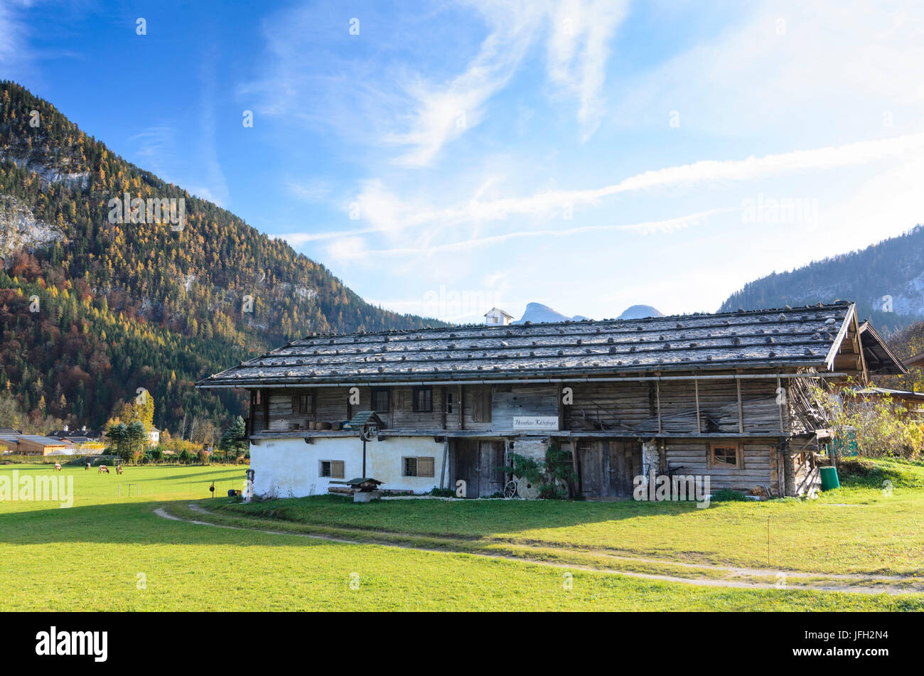 Home museum of Kalchofengut, Austria, Salzburg, Pinzgau, Unken Stock Photo