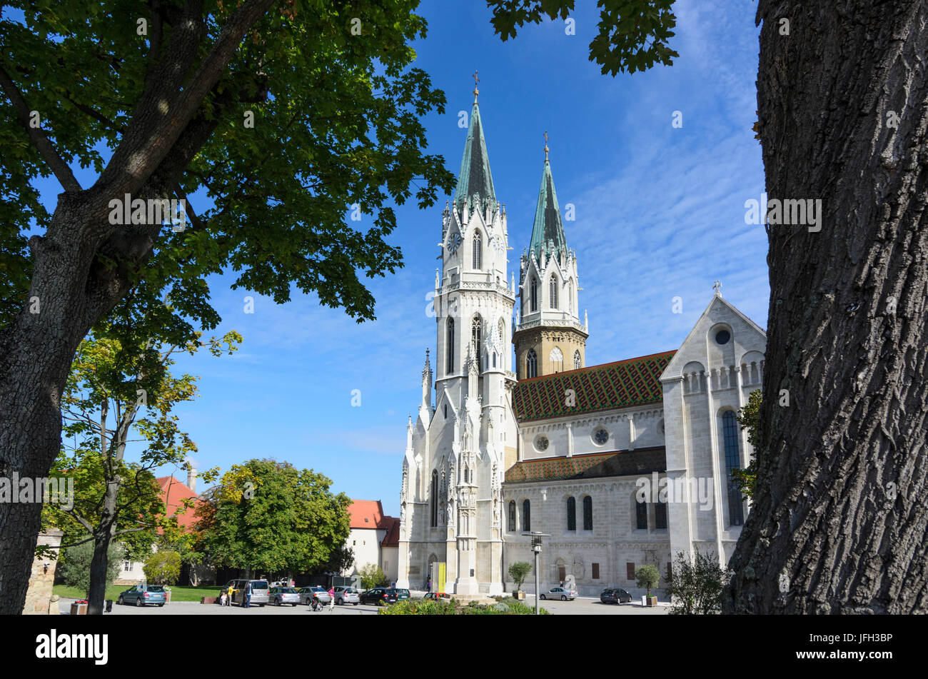 seminary Klosterneuburg: Collegiate church and light pillar, Austria ...