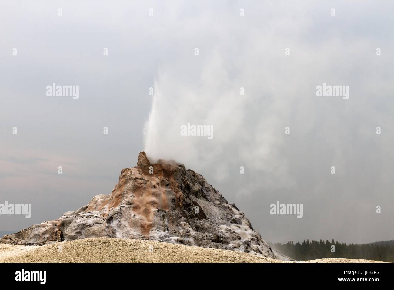 White Dome Geyser 7 Stock Photo Alamy