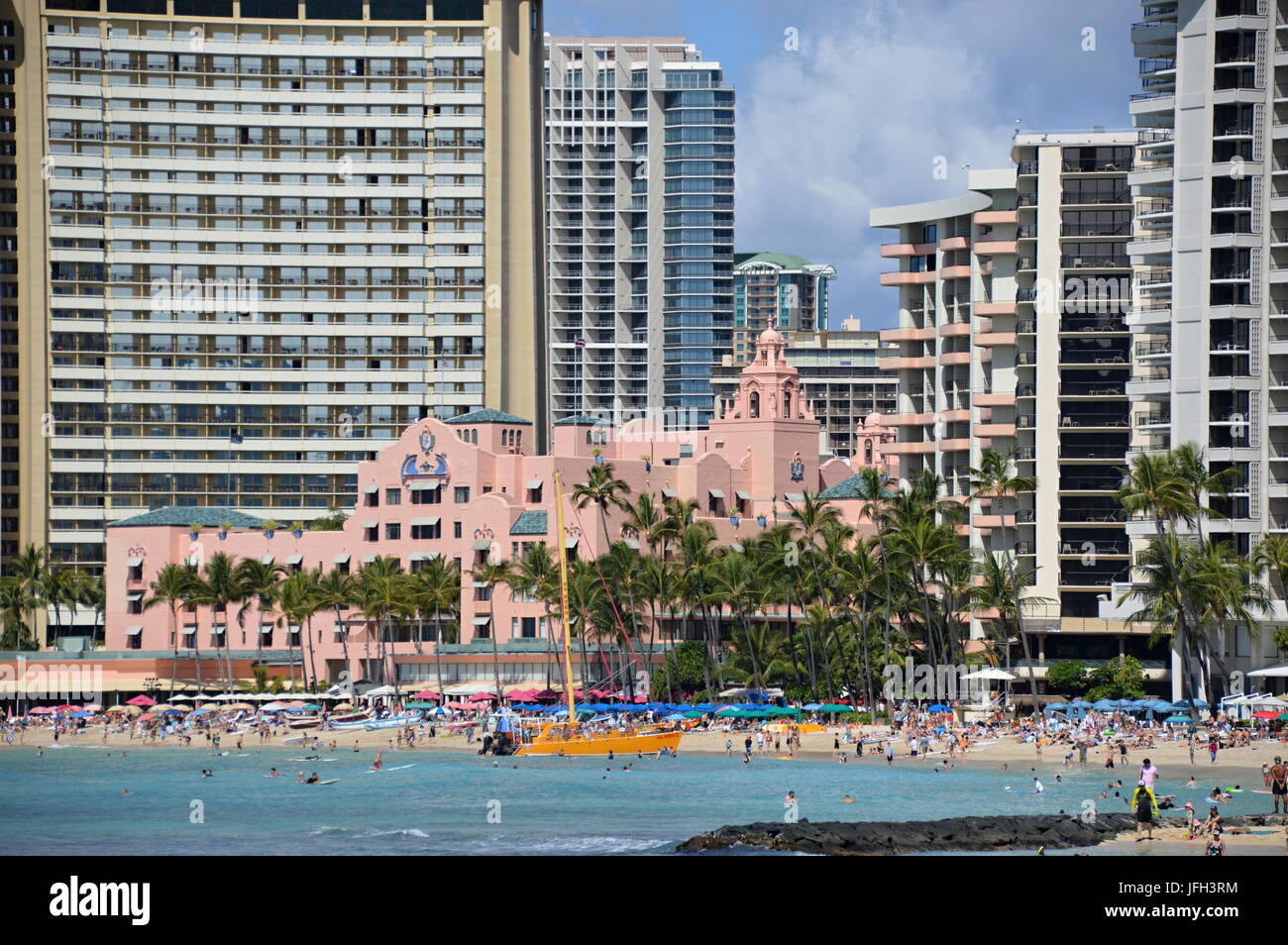 Waikiki beach hawaii inseln hi-res stock photography and images - Alamy
