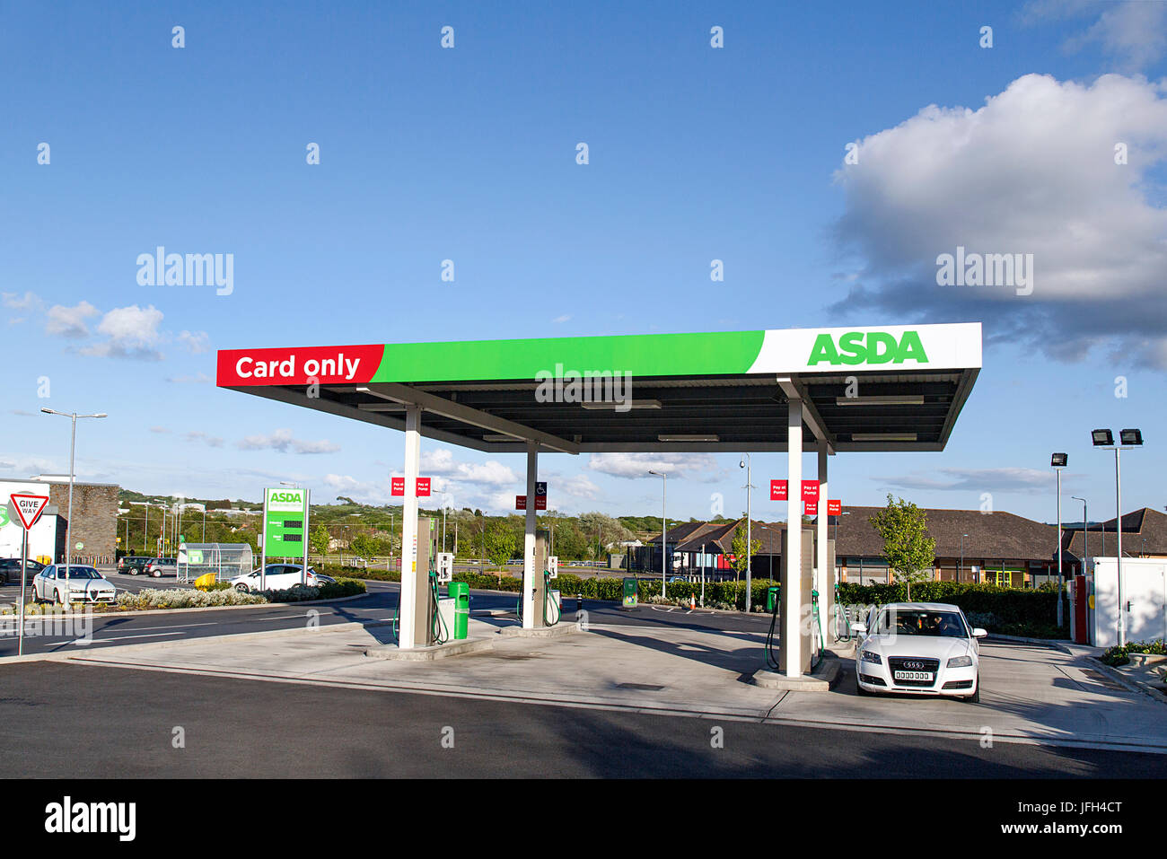 Asda Petrol Station Stock Photo Alamy