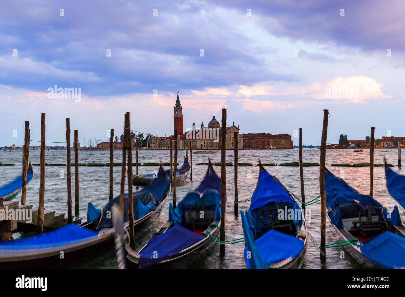 San Giorgio Maggiore church in Venice Italy Stock Photo - Alamy