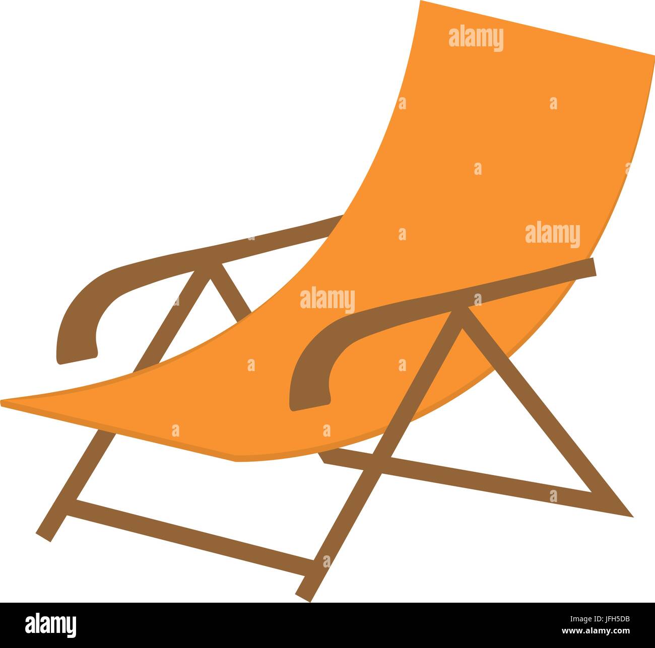beach chair icon Stock Vector Image & Art - Alamy