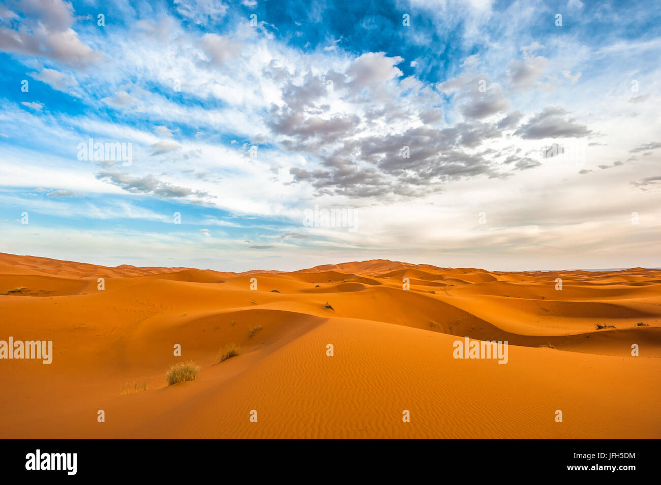 Sand dunes of Erg Chebbi, Morocco Stock Photo