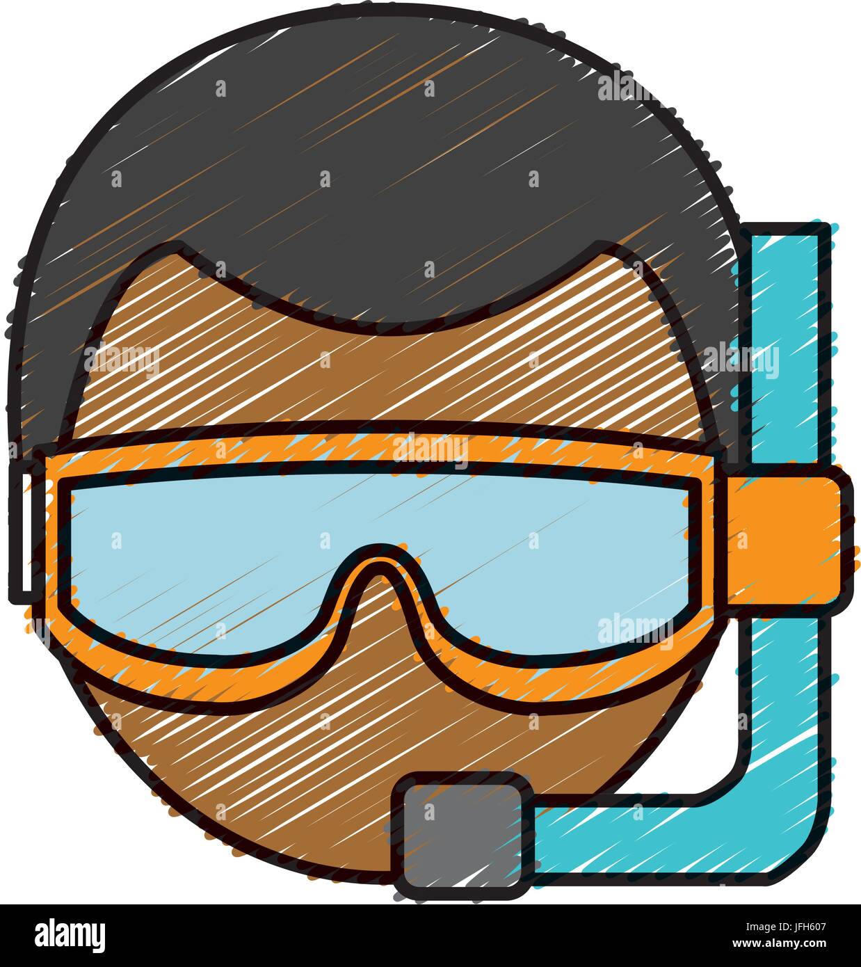snorkel equipment icon Stock Vector Image & Art - Alamy