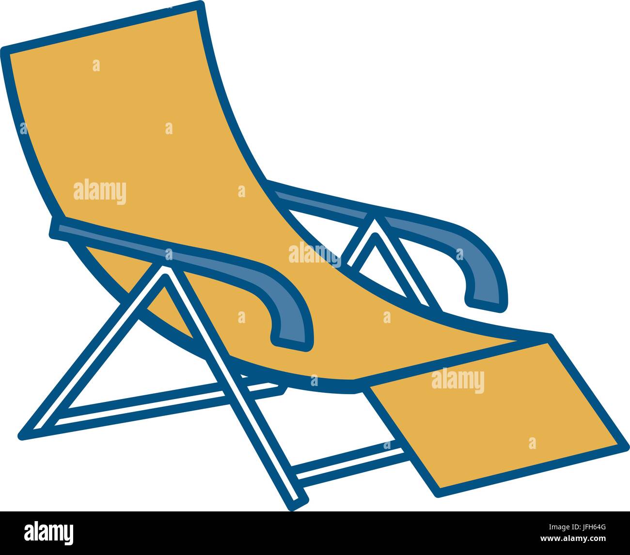 beach chair icon Stock Vector Image & Art - Alamy