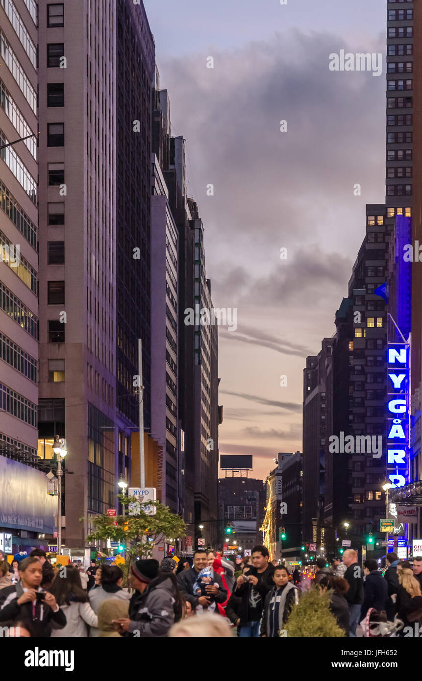 Famous view of the central New York city Stock Photo
