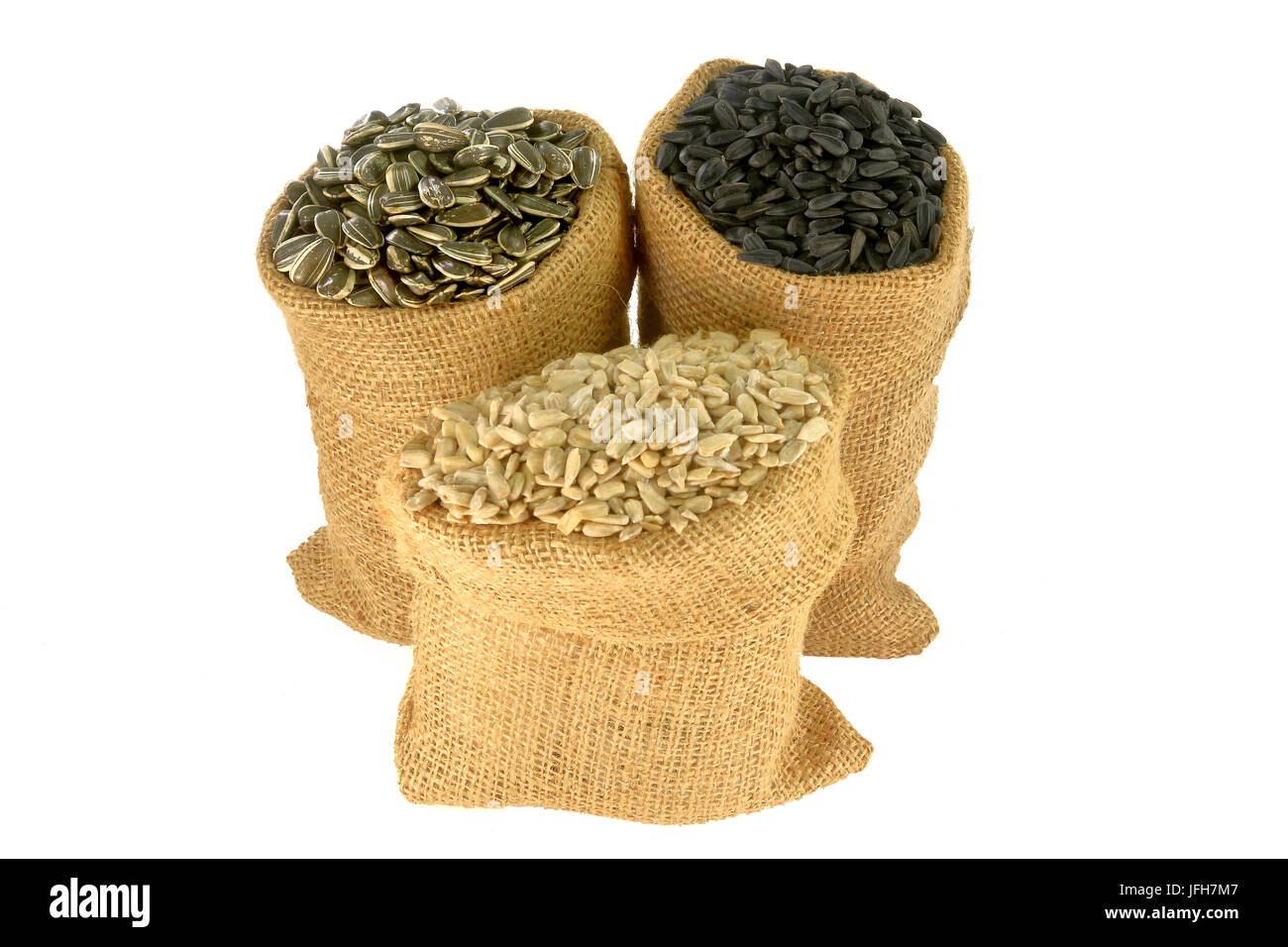 Sunflower seeds with and without shell Stock Photo Alamy