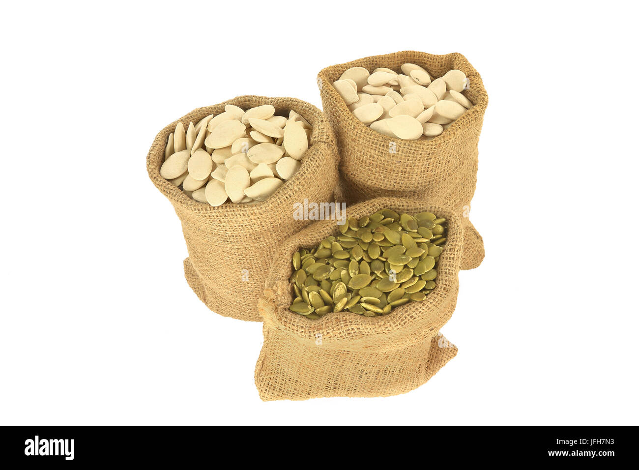Pumpkin seeds with and without shell Stock Photo Alamy