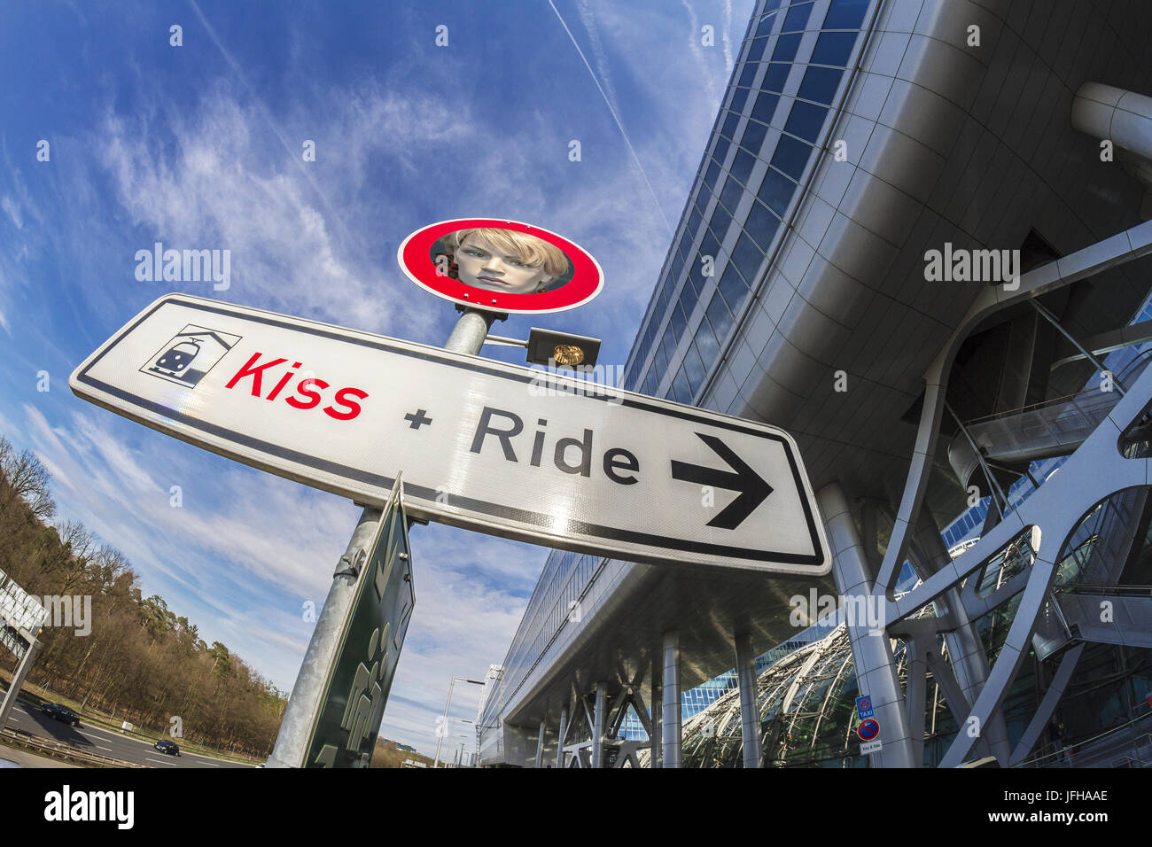Kiss and Ride Stock Photo