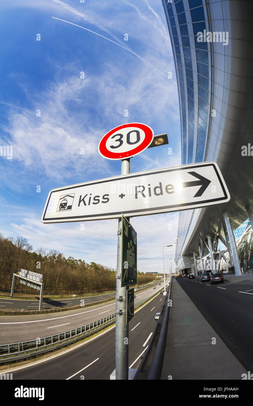Kiss and Ride Stock Photo