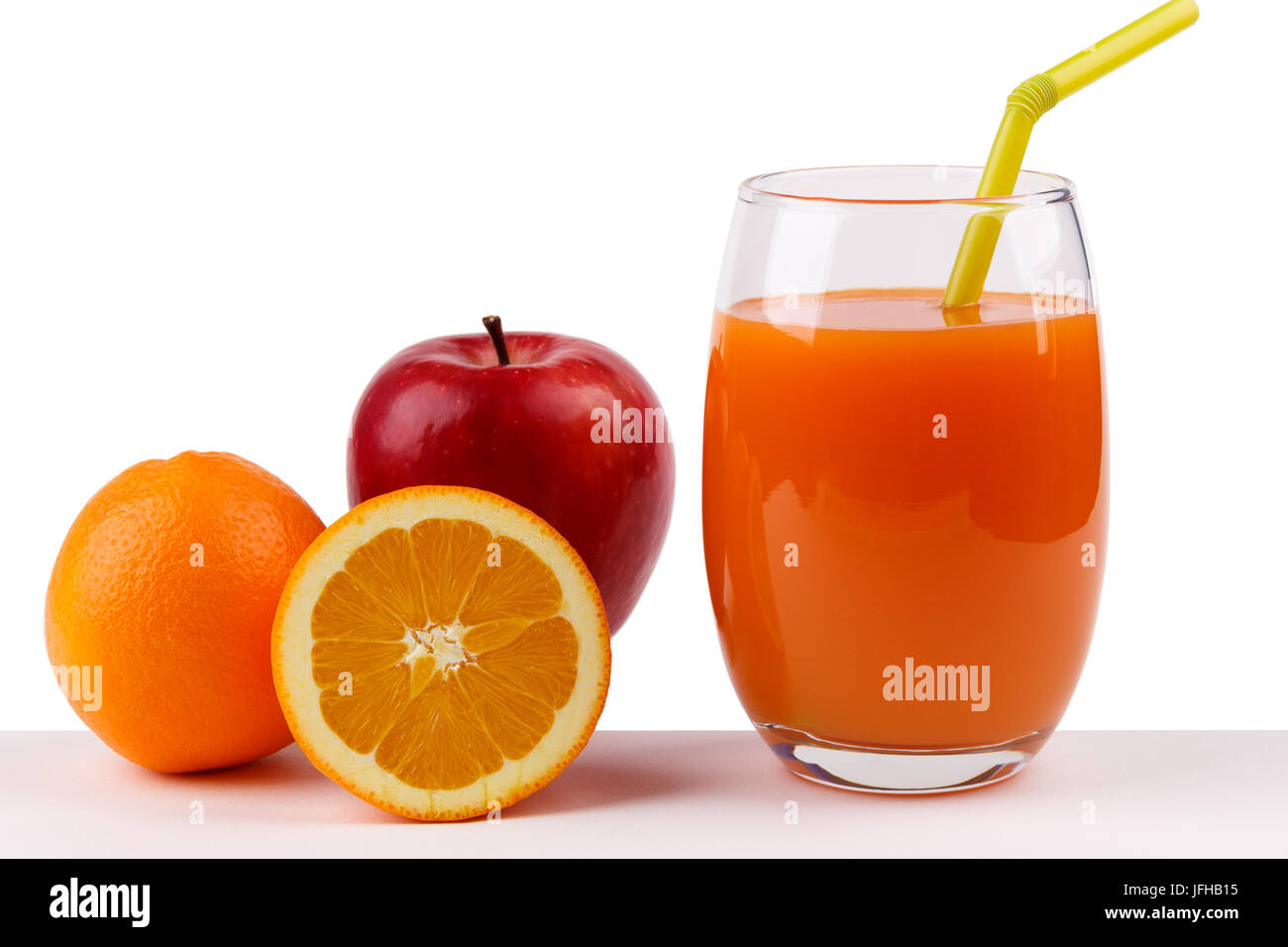 Carrot orange apples juice isolated Stock Photo Alamy