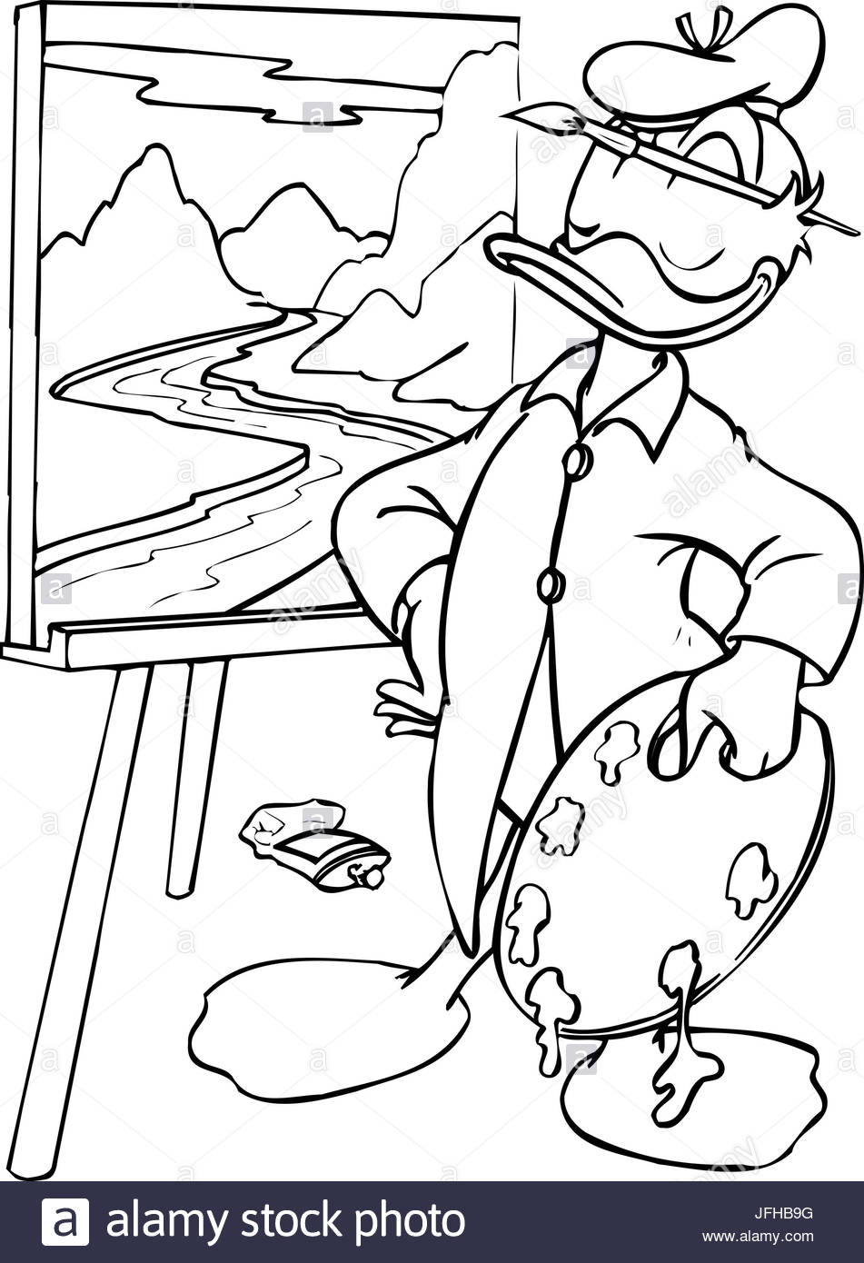 Disney Cartoon Donald Duck Stock Photos & Disney Cartoon Donald Duck