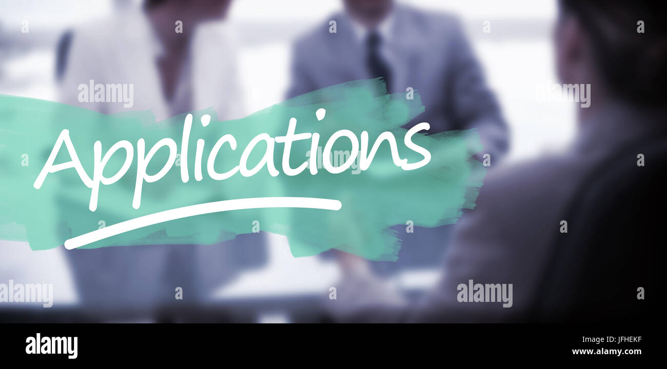 Composite image of word applications underlined Stock Photo - Alamy