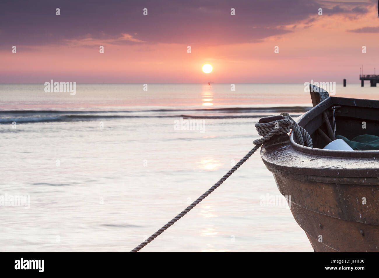 fishing boat on the beach Stock Photo Alamy