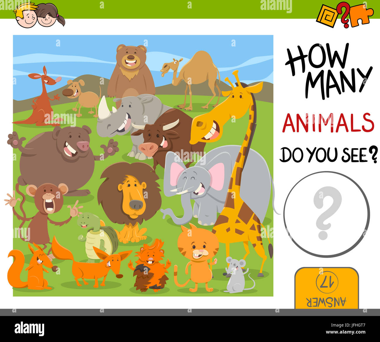 count-animals-game-for-kids-stock-photo-alamy