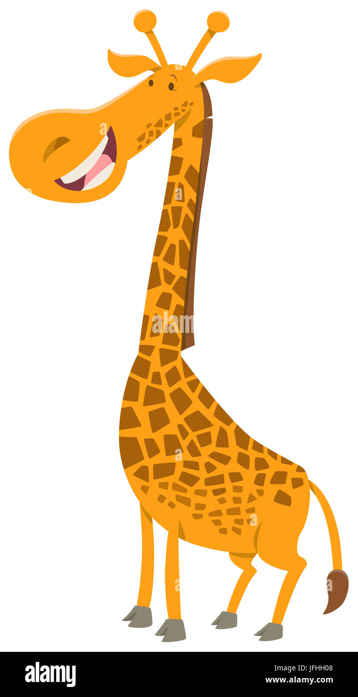 giraffe cartoon character Stock Photo Alamy