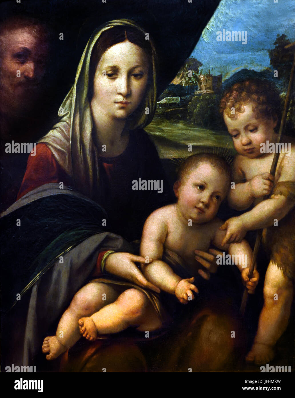Holy Family with the Young St John the Baptist 1505 Niccolo di