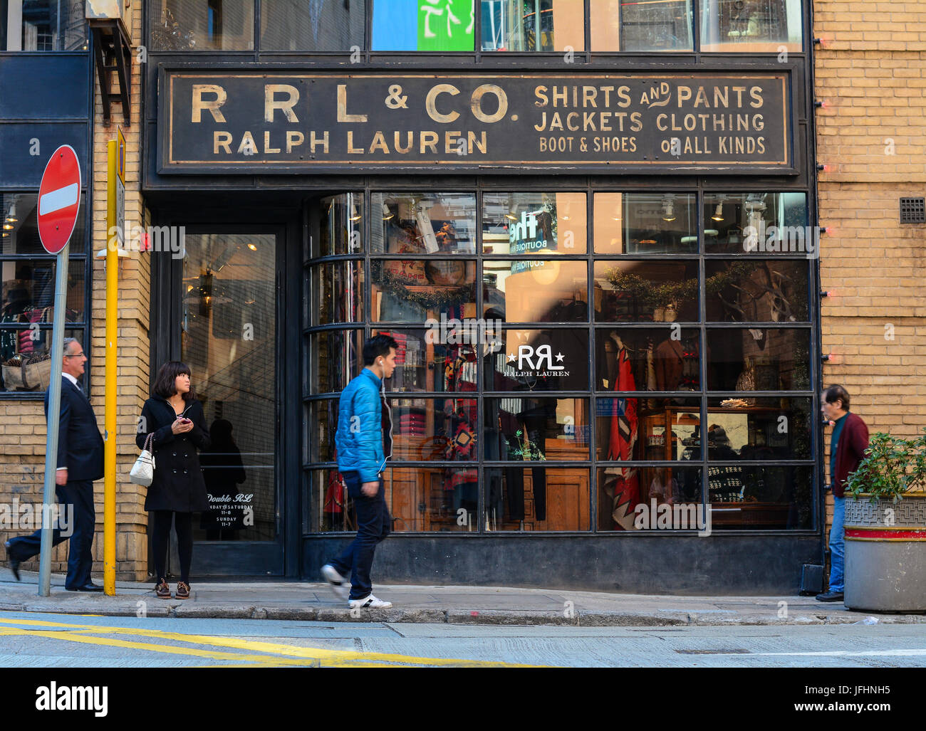 Hong Kong Dec 30, 2014. A fashion shop at downtown in Hong Kong