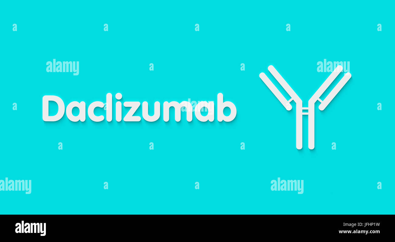 Daclizumab monoclonal antibody drug. Targets CD25 (alpha subunit of IL