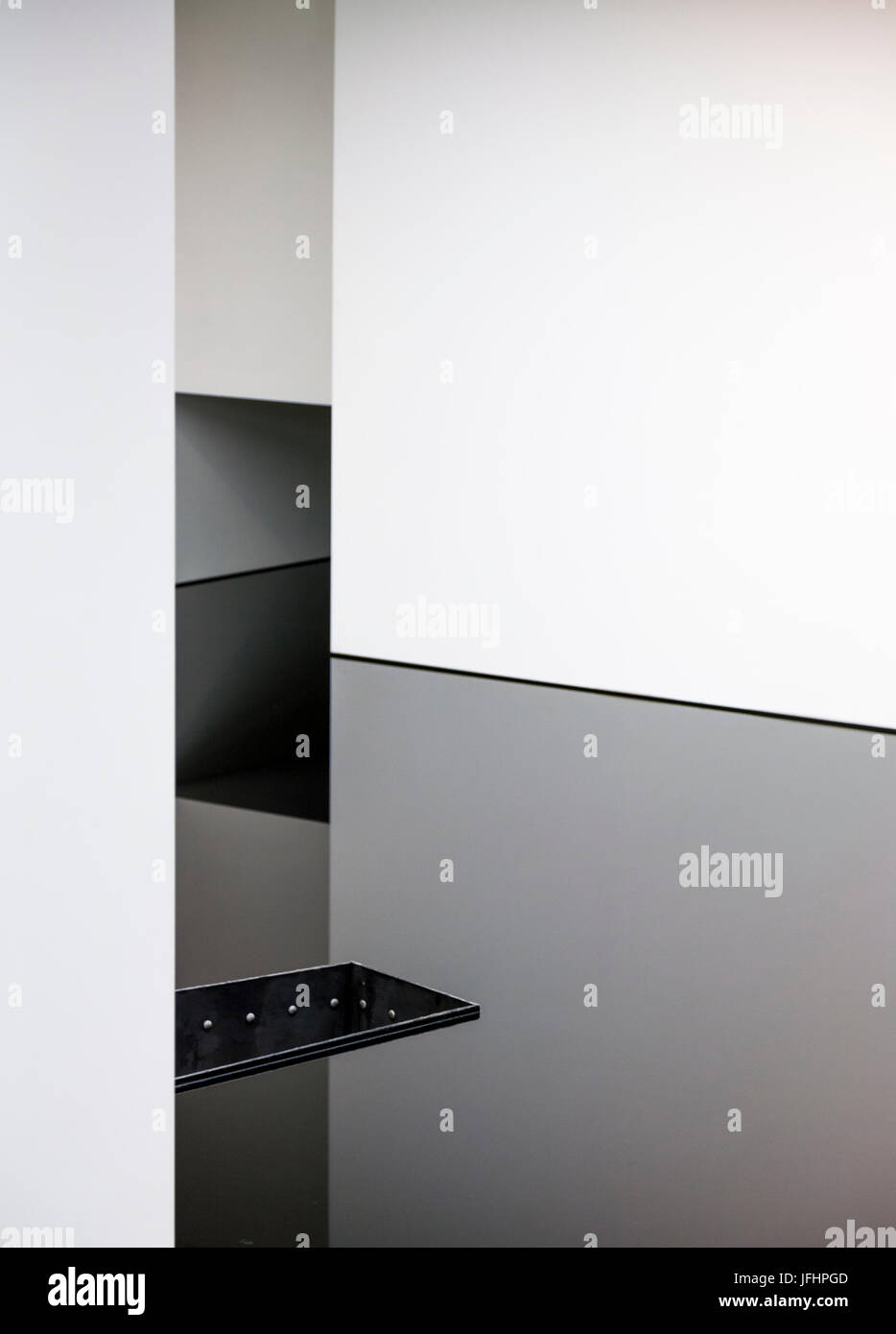 Black and white abstract geometric background Stock Photo - Alamy