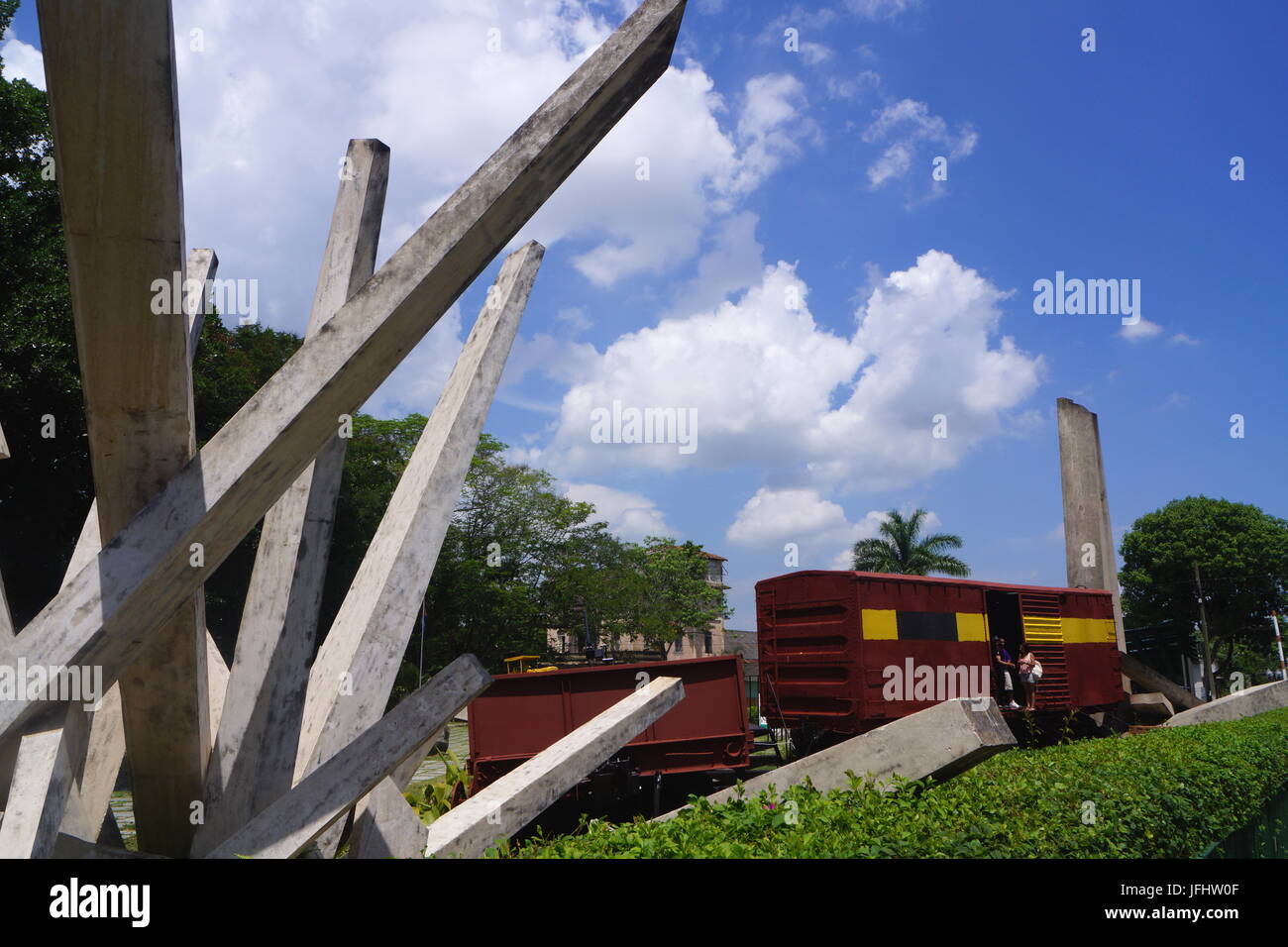 Tren Blindado monument,Santa Clara, Cuba Stock Photo