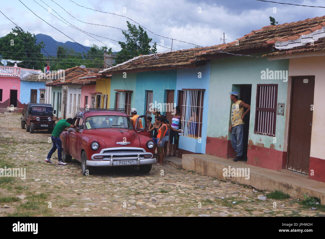 Vintage Car, Trinidad,Cuba Stock Photo - Alamy