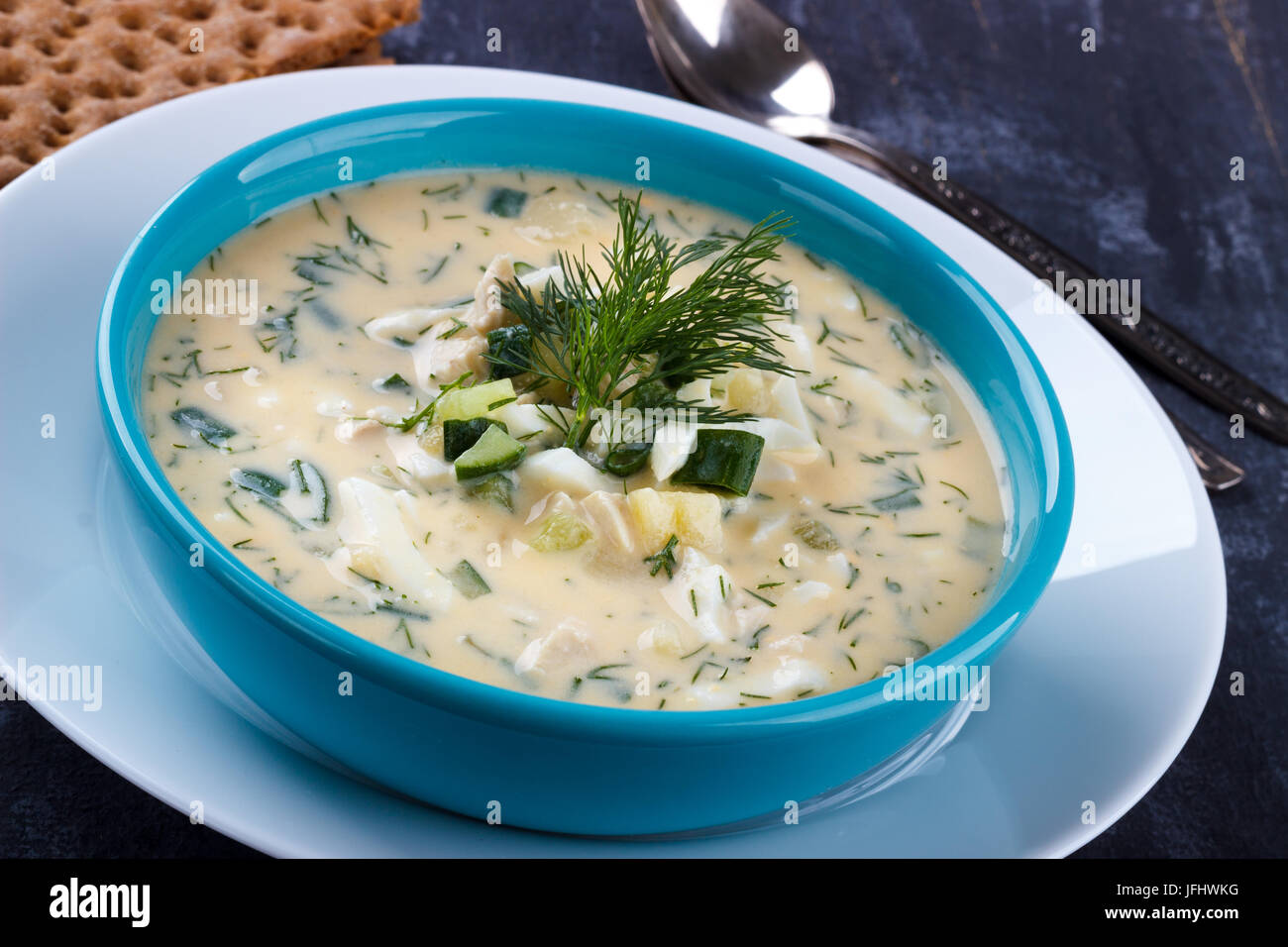 Vegetable cold summer soup hi-res stock photography and images - Alamy