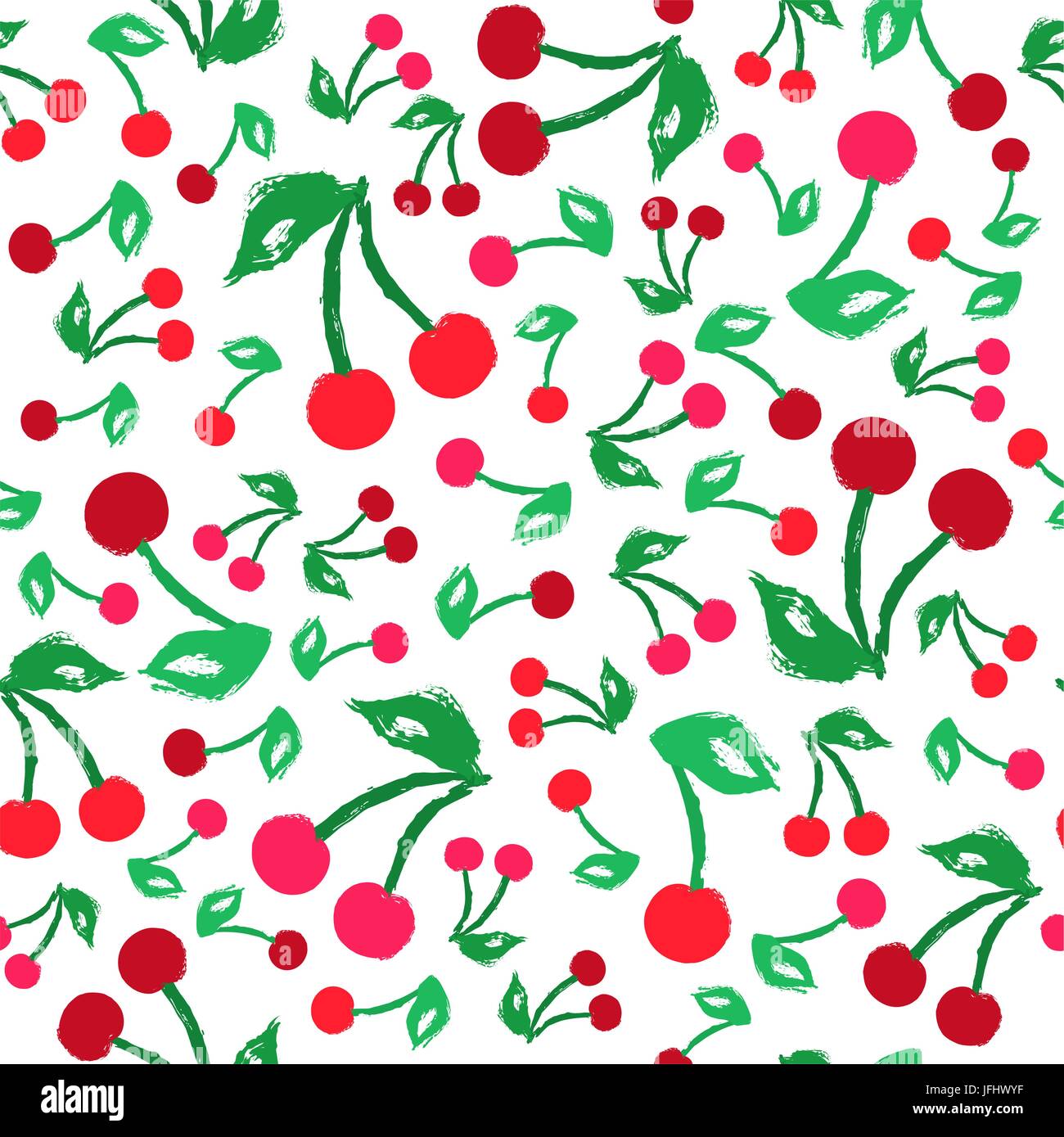 Cherry Background Painted Pattern Stock Vector Image & Art - Alamy