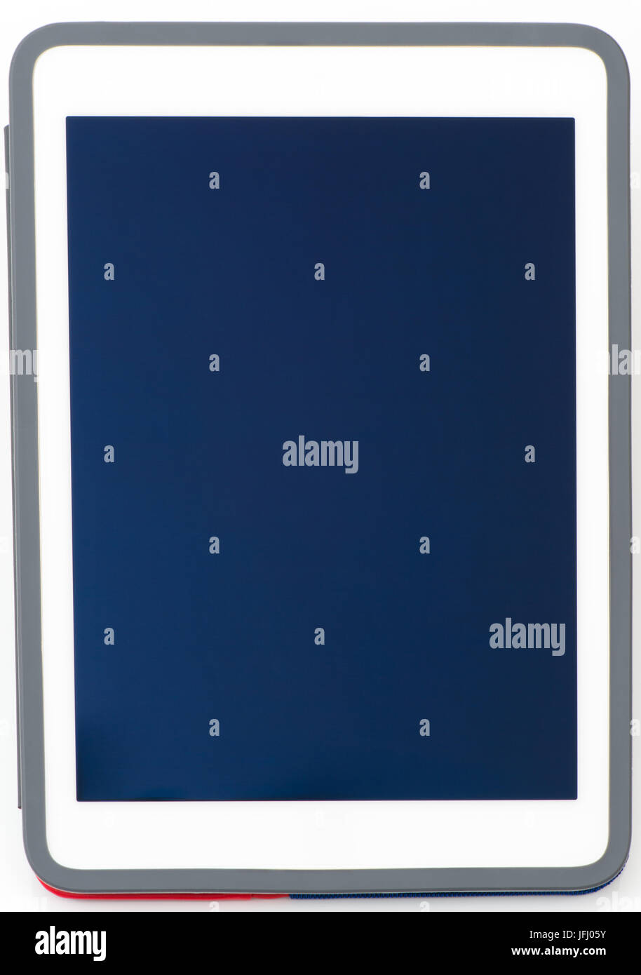 Tablet photographed and isolated on white background Stock Photo