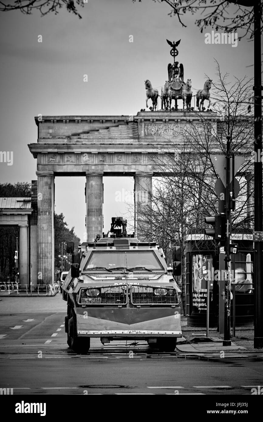 Berlin, the Brandenburg Gate during the US American official reception Stock Photo