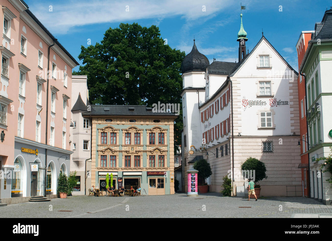 Europe, Germany, Bavaria, Rosenheim, municipal museum on the Ludwig square, Stock Photo