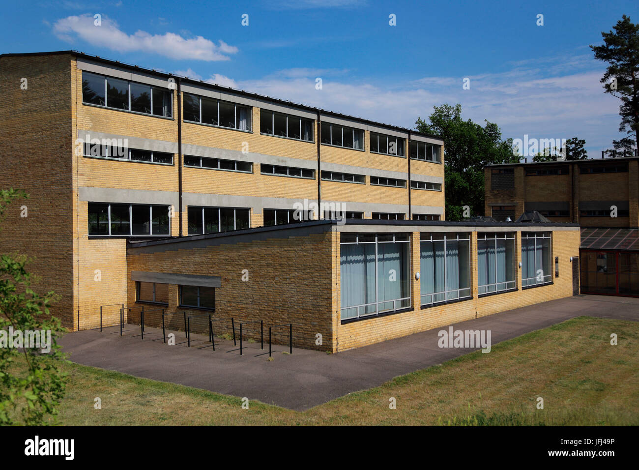 Bernau historic architectural monument federal school Stock Photo