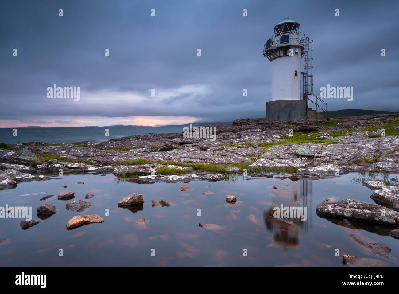 Scotland, coast, lighthouse, Rhue Lighthouse, Stock Photo