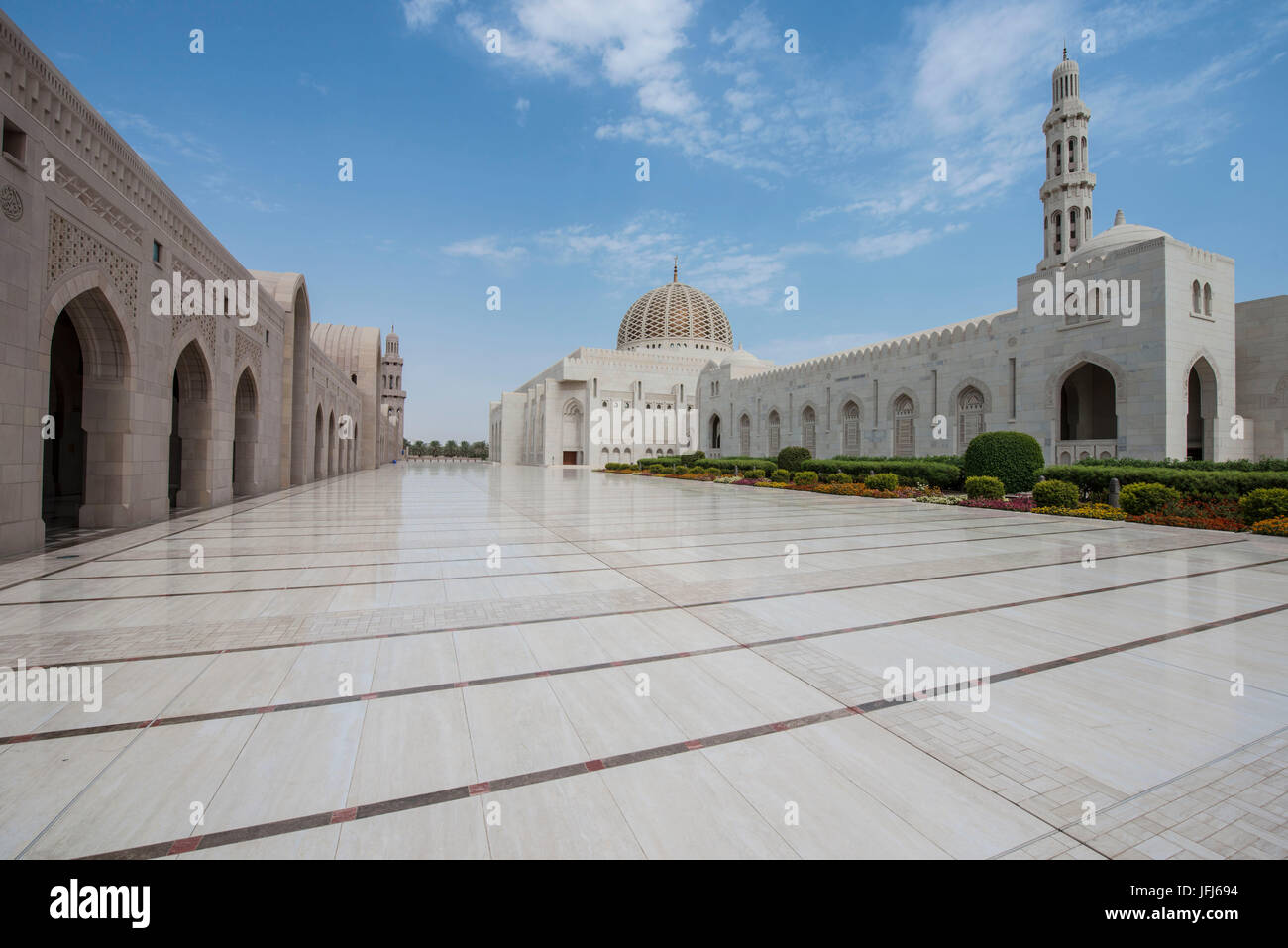Arabia, Arabian peninsula, Sultanate of Oman, Muscat, sultan Qaboos Grand Mosque Stock Photo