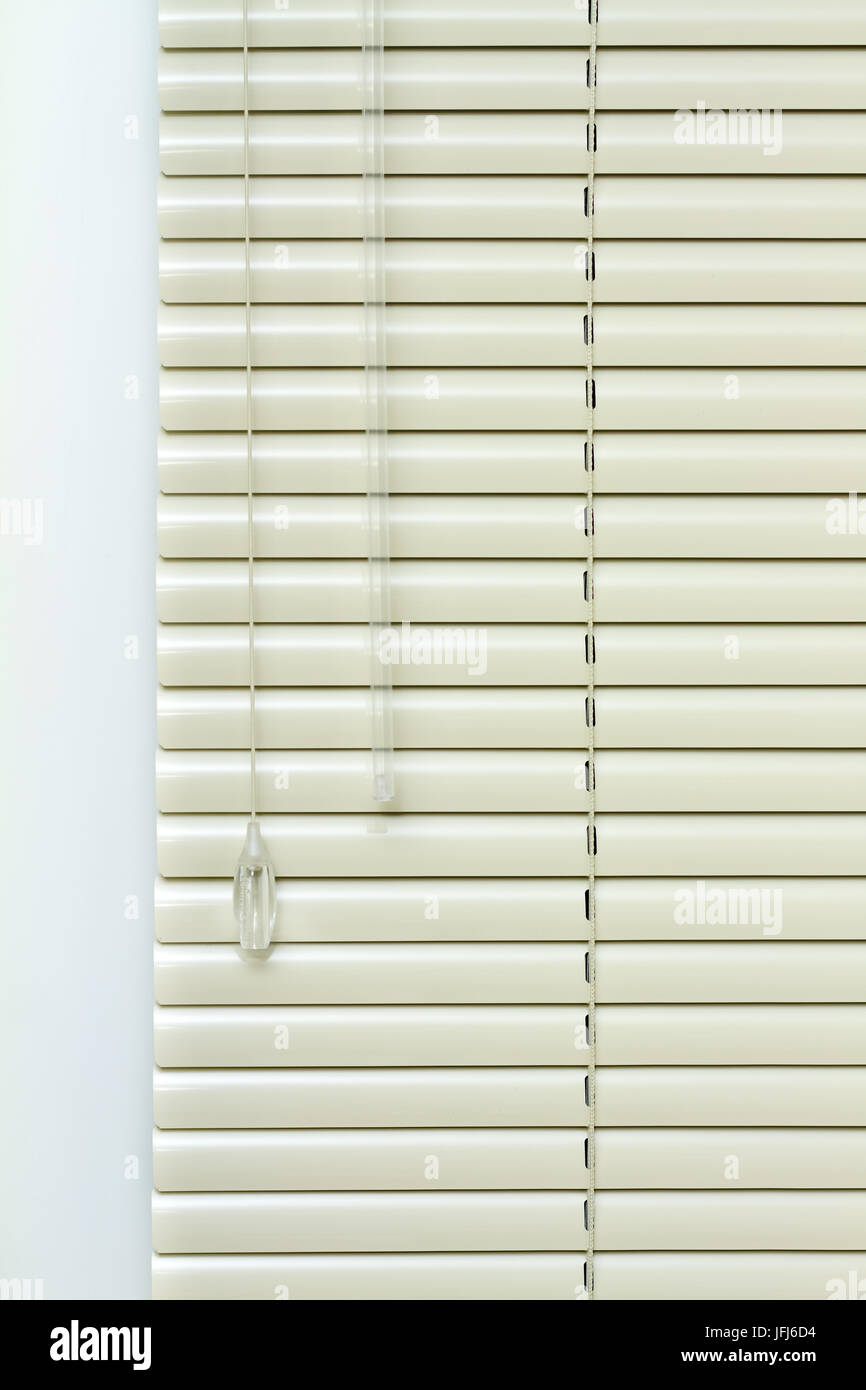 Metal Blinds with drawstring. Blinds texture Stock Photo - Alamy