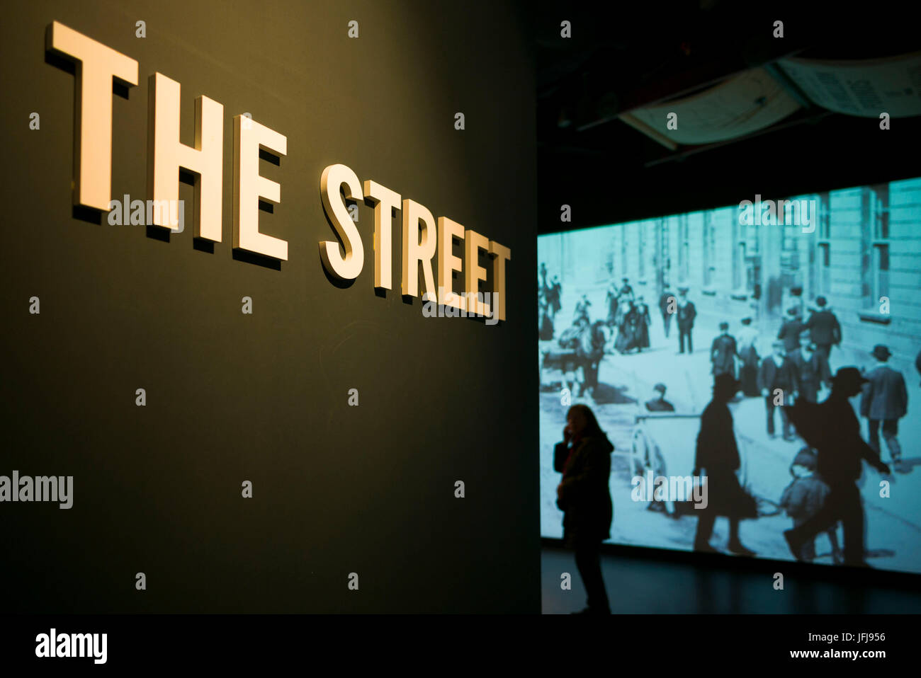 UK, Northern Ireland, Belfast, Belfast Docklands, Titanic Belfast Museum, interior Stock Photo