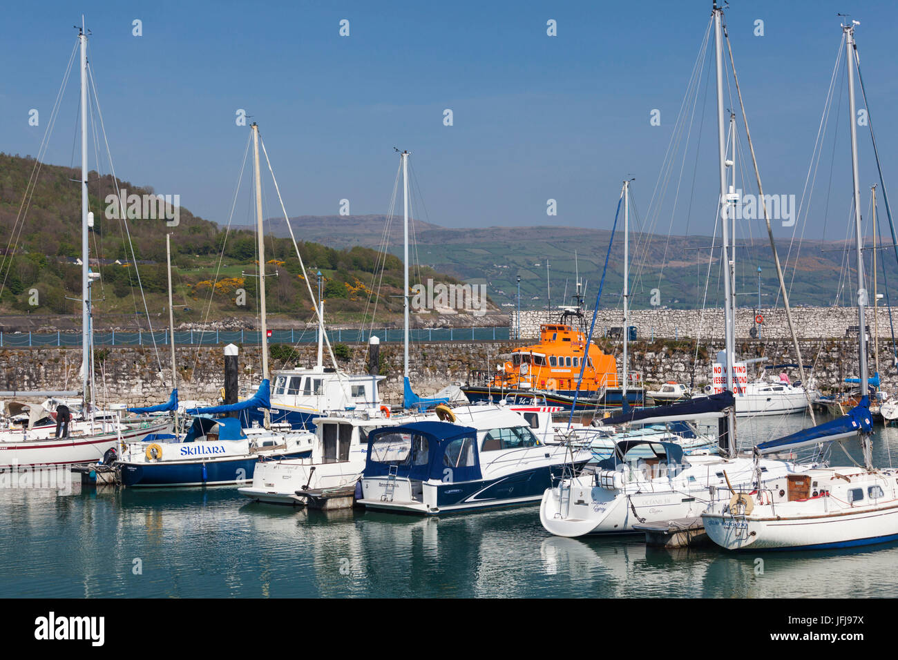 UK, Northern Ireland, County Antrim, Glenarm, harbor Stock Photo Alamy