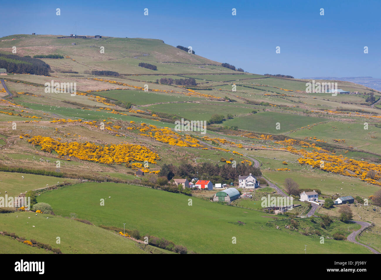 UK, Northern Ireland, County Antrim, Torr Head, Torr Head Scenic Road ...