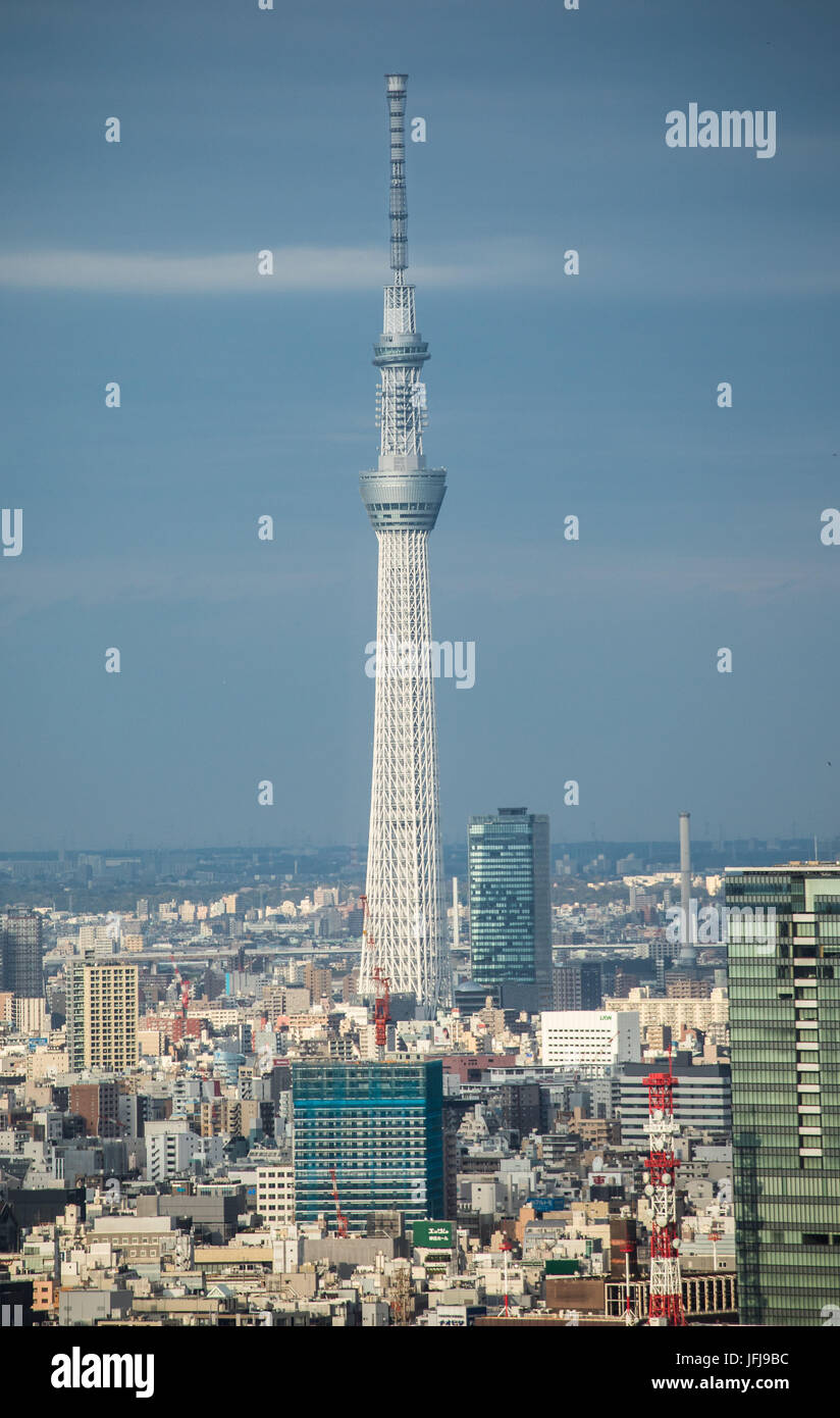Japan, Tokyo City, Skytree Tower, Stock Photo